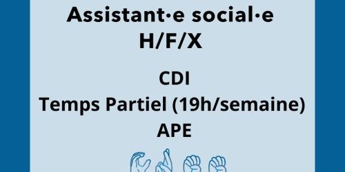 Offre d'emploi Assistant∙e social∙e